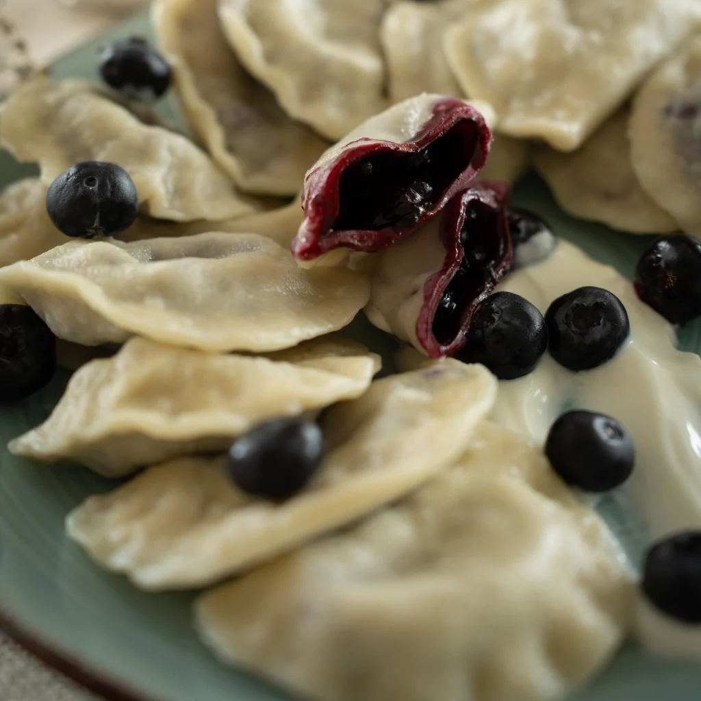 Pierogi z borówkami