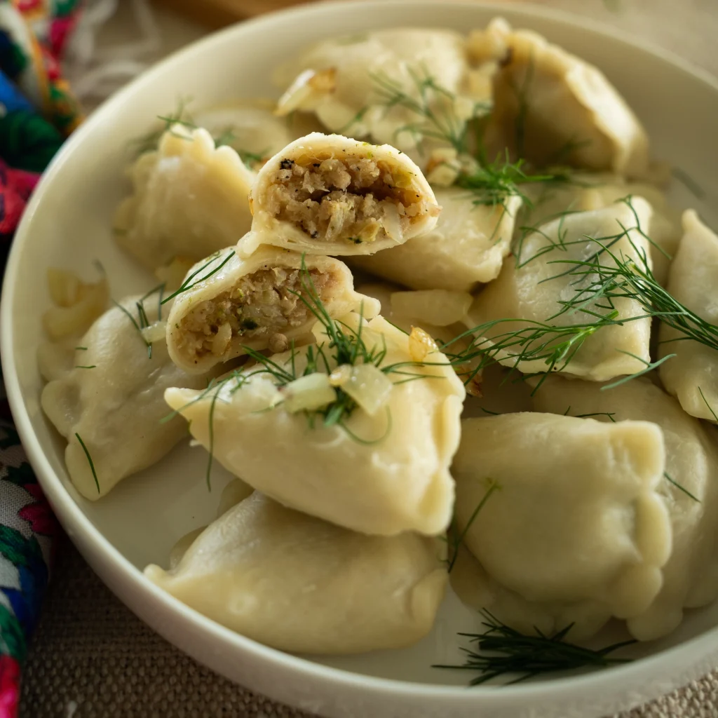 Pierogi z kapustą i mięsem