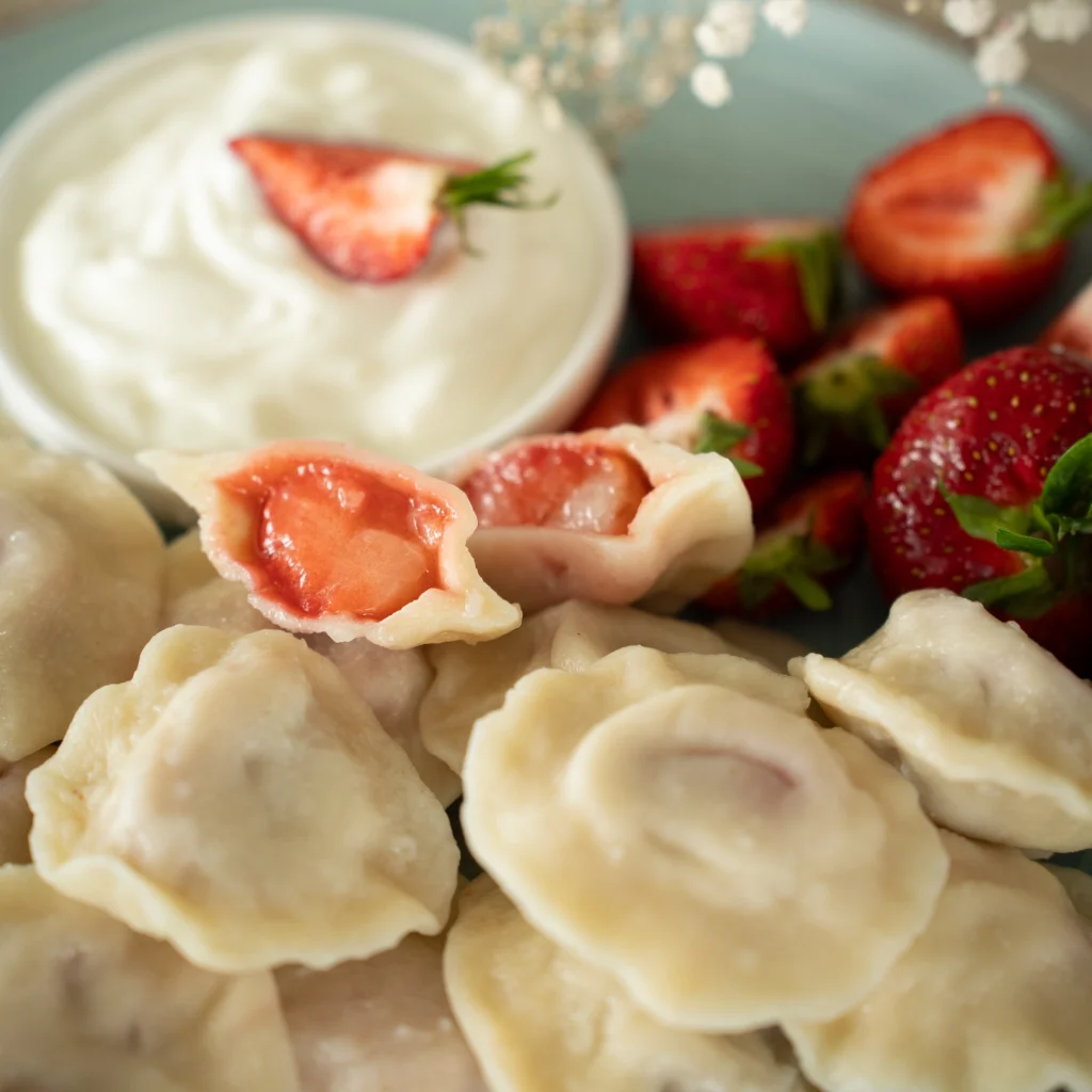 Pierogi z truskawkami